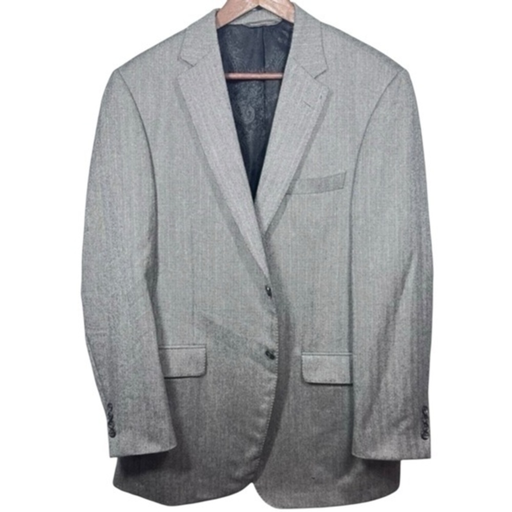 Loro Piana 100% Cashmere Blazer Men 44 JP Tilford Samuelsohn Lux Formal Gray